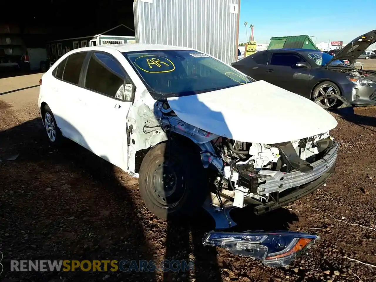 1 Photograph of a damaged car JTDEPMAE8MJ159691 TOYOTA COROLLA 2021