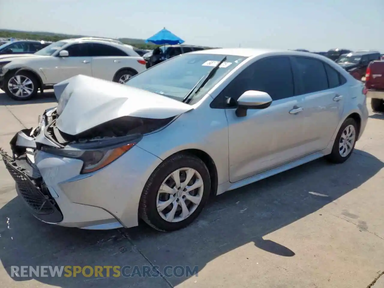 1 fotografías del automóvil dañado JTDEPMAE8MJ159951 TOYOTA COROLLA 2021