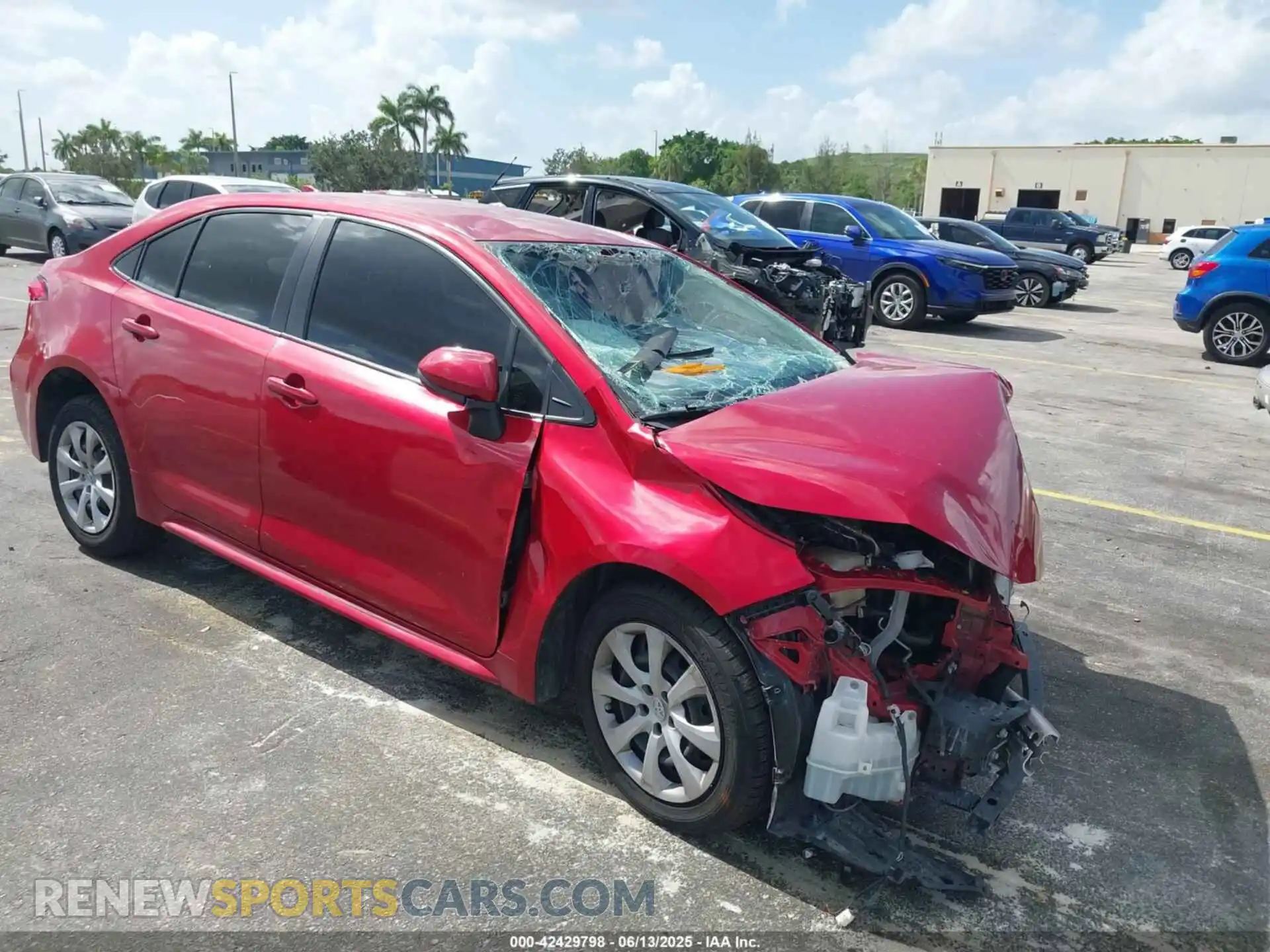 1 Photograph of a damaged car JTDEPMAE8MJ161425 TOYOTA COROLLA 2021