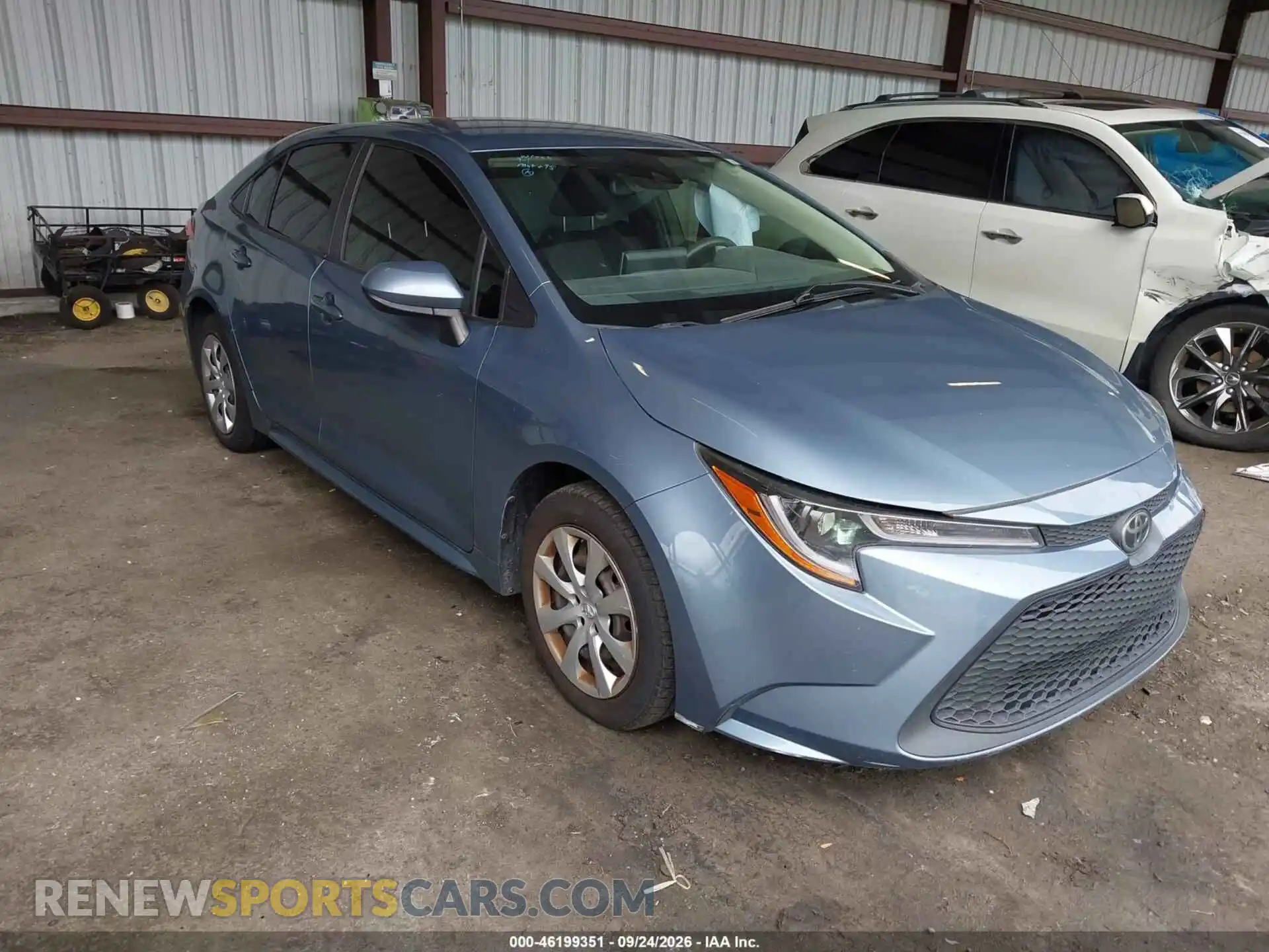 1 Photograph of a damaged car JTDEPMAE8MJ162316 TOYOTA COROLLA 2021