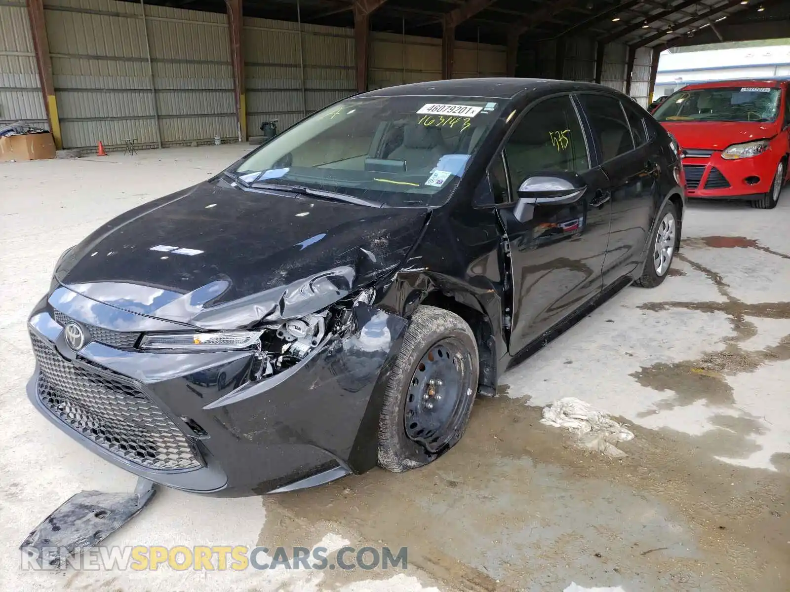 2 Photograph of a damaged car JTDEPMAE8MJ163143 TOYOTA COROLLA 2021
