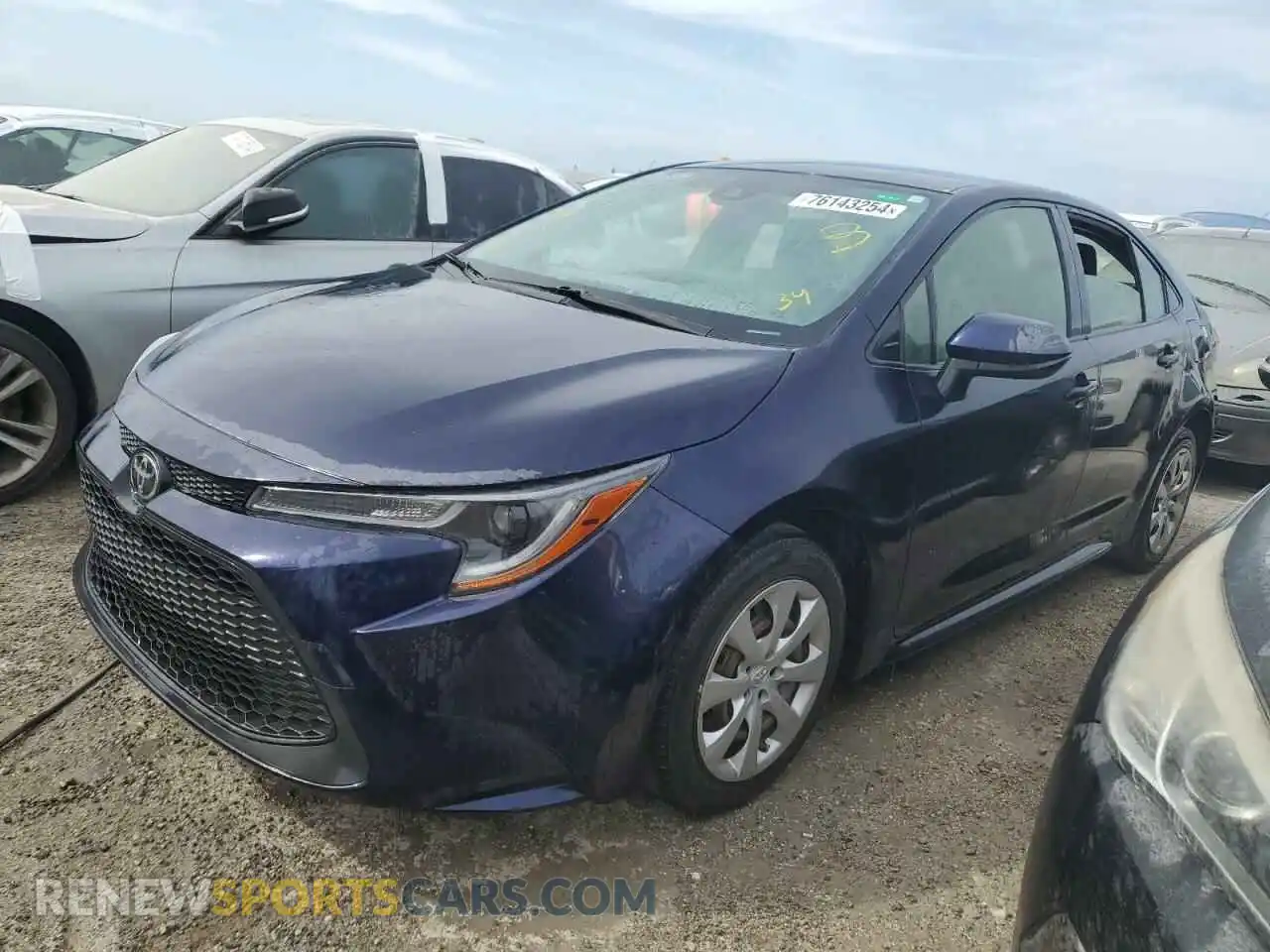 1 Photograph of a damaged car JTDEPMAE8MJ163353 TOYOTA COROLLA 2021