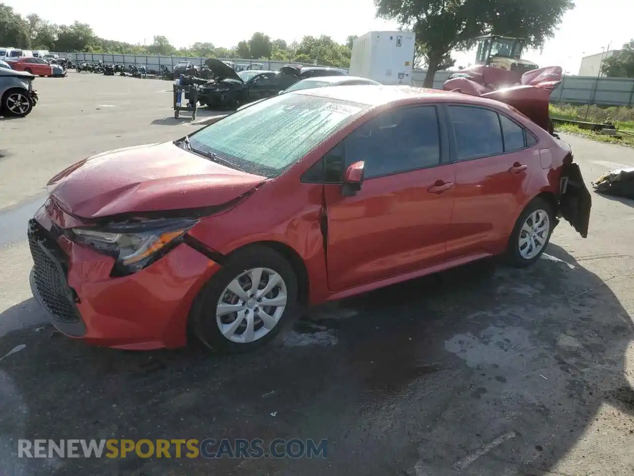 1 Photograph of a damaged car JTDEPMAE8MJ163711 TOYOTA COROLLA 2021