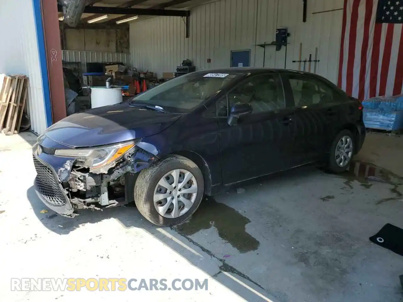 1 Photograph of a damaged car JTDEPMAE8MJ163840 TOYOTA COROLLA 2021