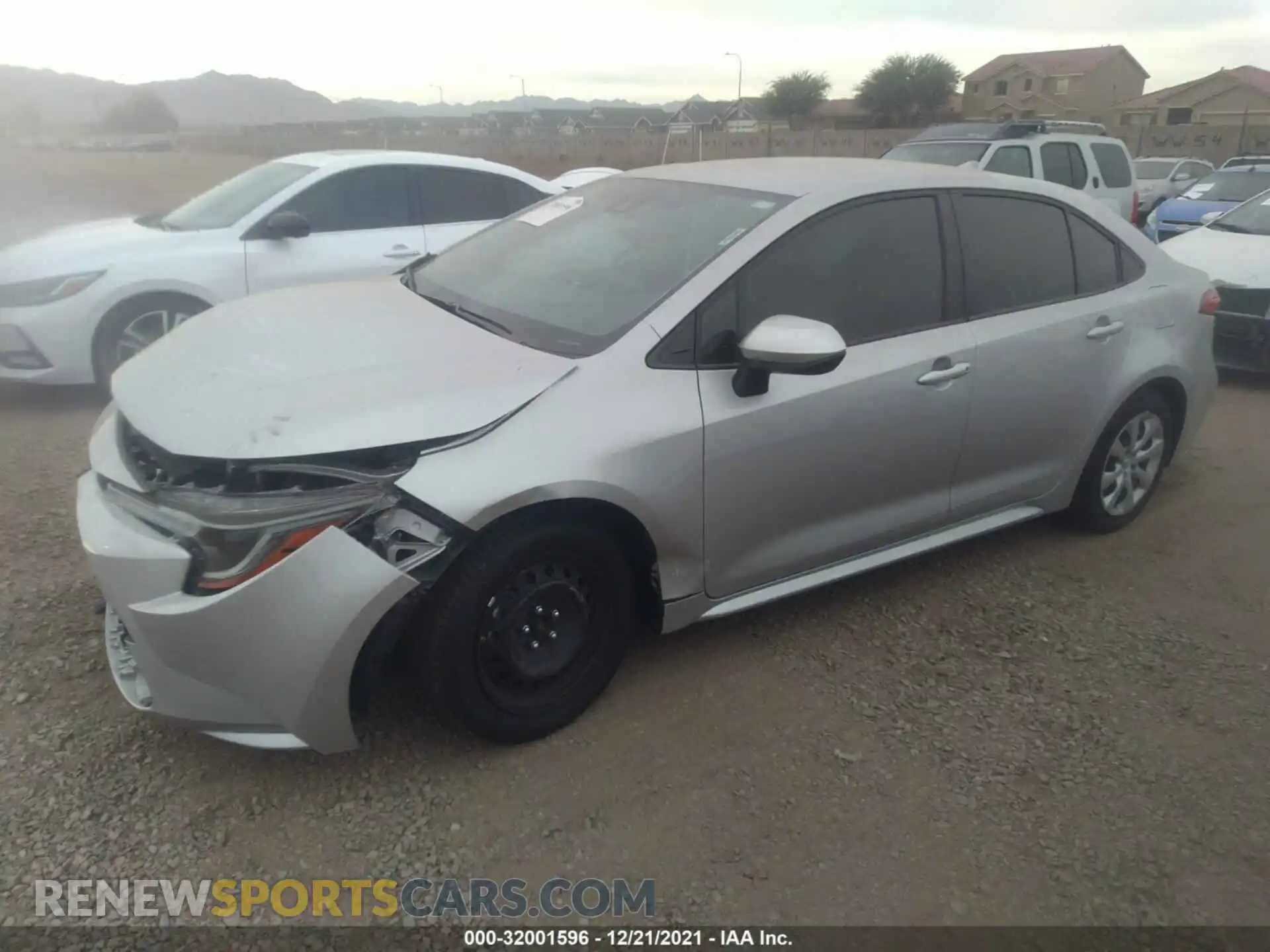 2 Photograph of a damaged car JTDEPMAE8MJ165913 TOYOTA COROLLA 2021