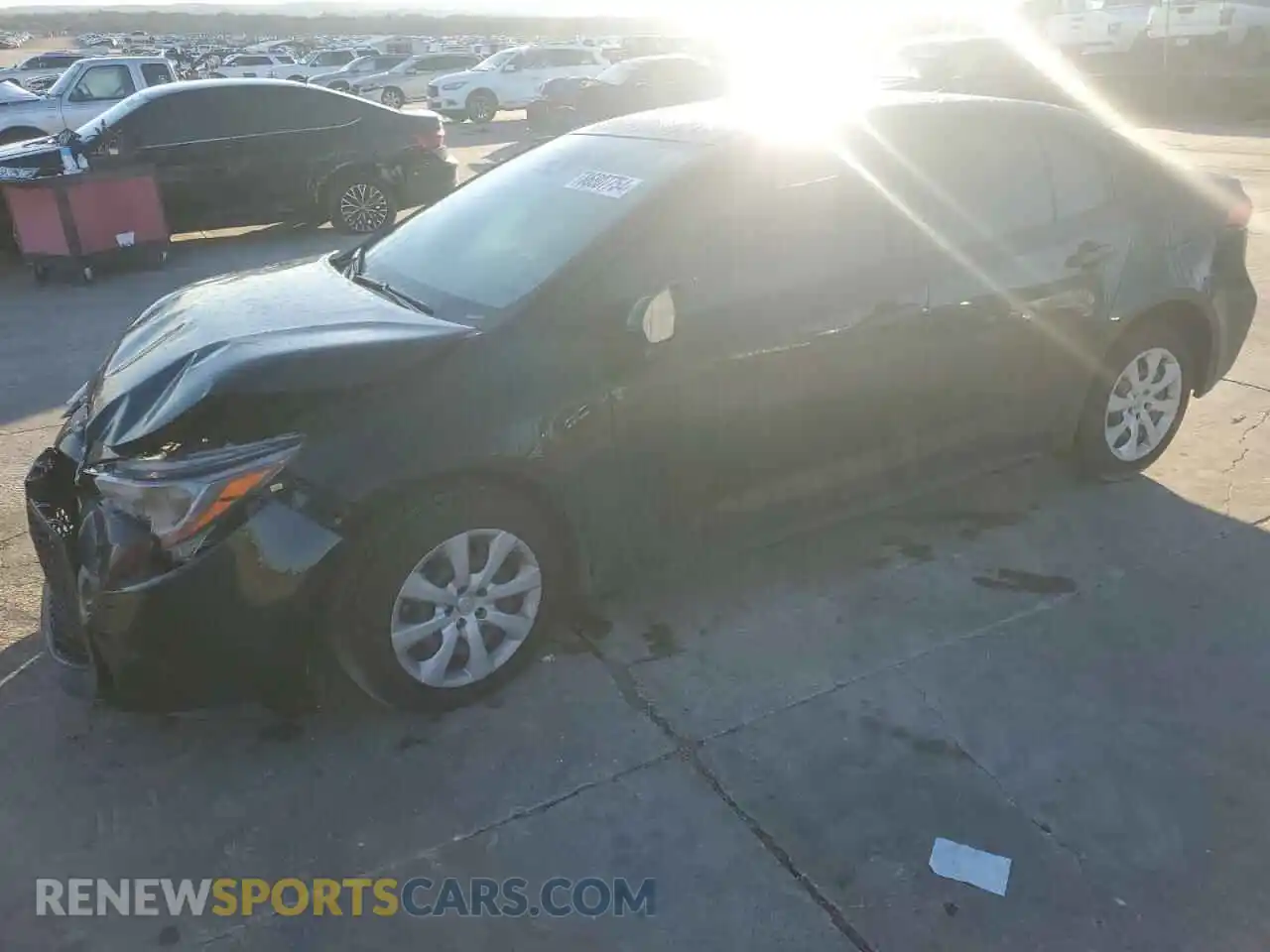 1 Photograph of a damaged car JTDEPMAE8MJ166284 TOYOTA COROLLA 2021