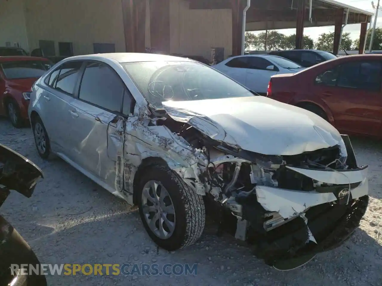 1 Photograph of a damaged car JTDEPMAE8MJ167810 TOYOTA COROLLA 2021