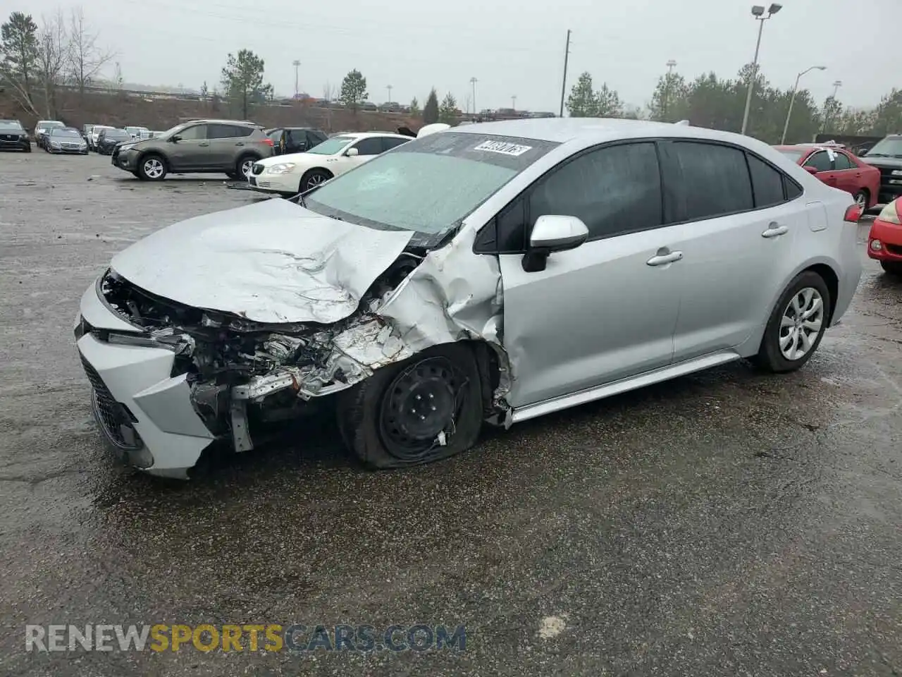1 Photograph of a damaged car JTDEPMAE8MJ172540 TOYOTA COROLLA 2021