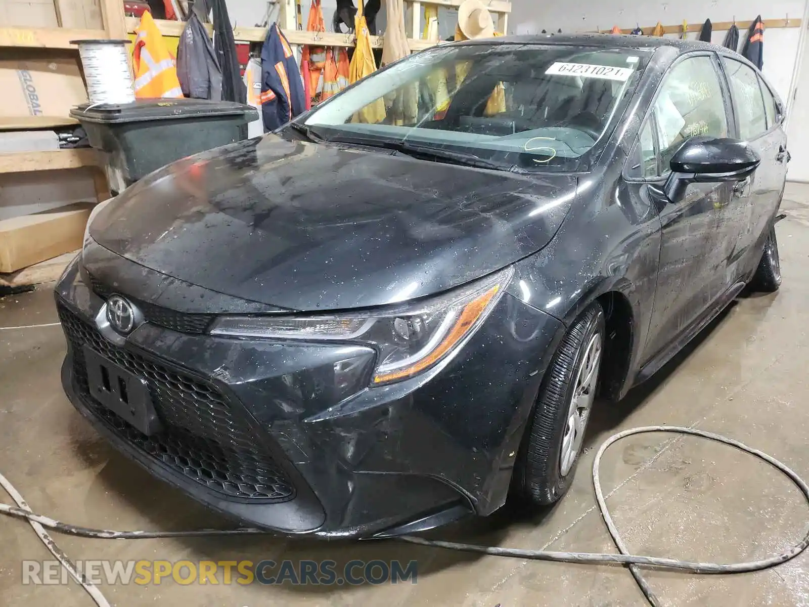 2 fotografías del automóvil dañado JTDEPMAE8MJ173333 TOYOTA COROLLA 2021