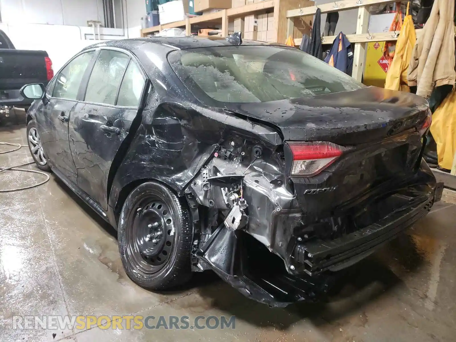3 fotografías del automóvil dañado JTDEPMAE8MJ173333 TOYOTA COROLLA 2021