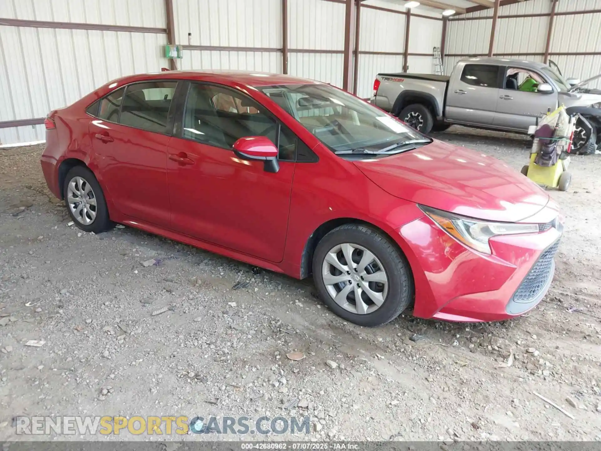 1 Photograph of a damaged car JTDEPMAE8MJ176331 TOYOTA COROLLA 2021