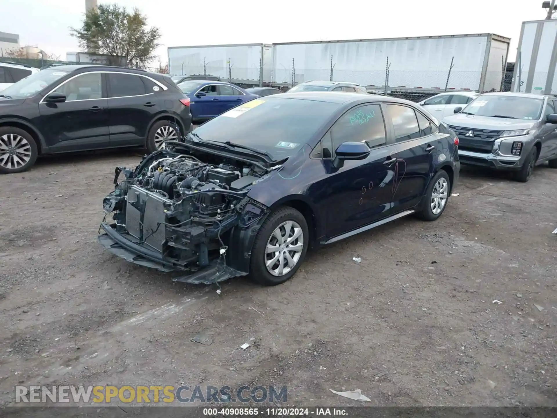 2 Photograph of a damaged car JTDEPMAE8MJ179410 TOYOTA COROLLA 2021