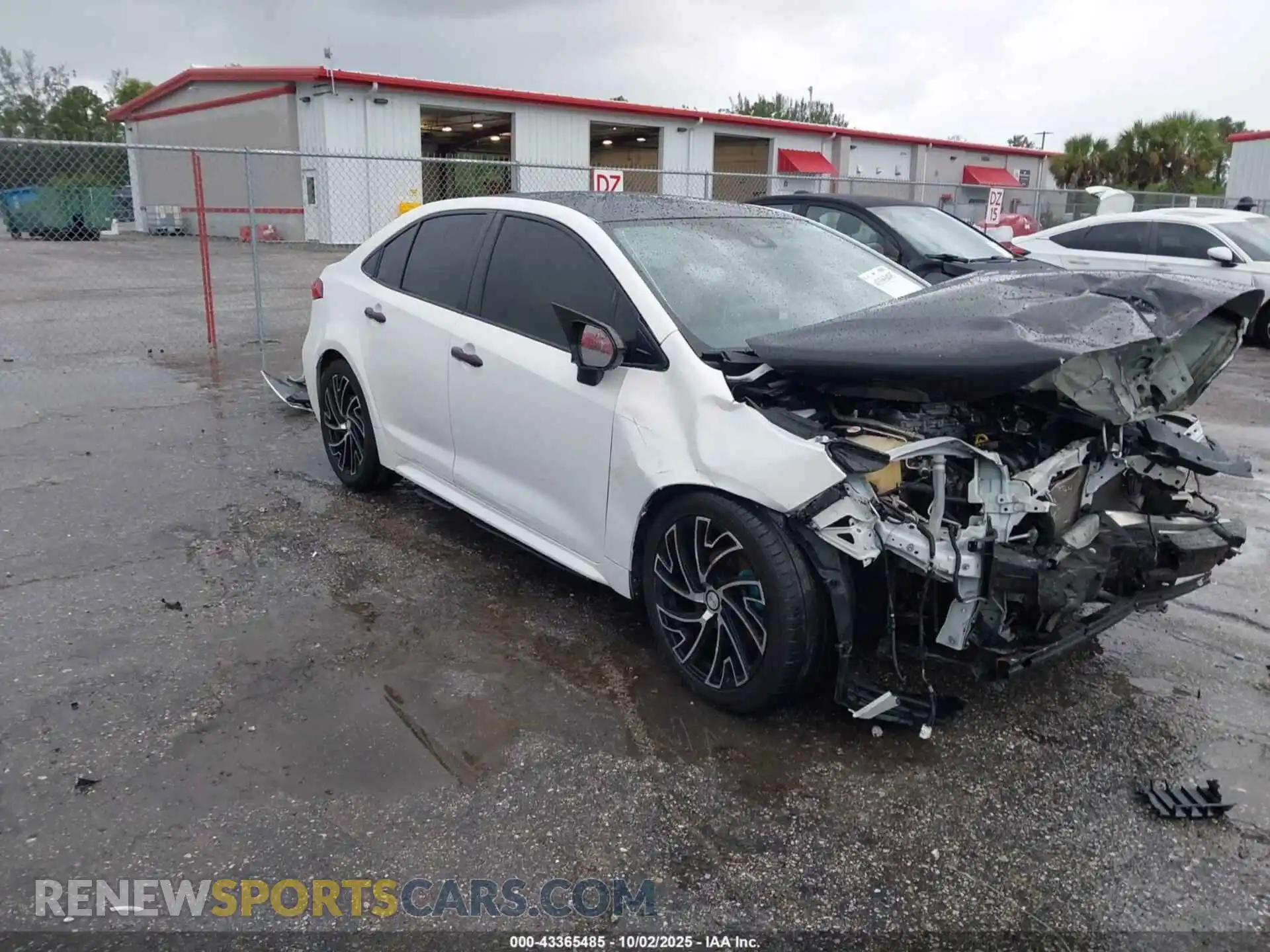 1 Photograph of a damaged car JTDEPMAE8MJ180668 TOYOTA COROLLA 2021