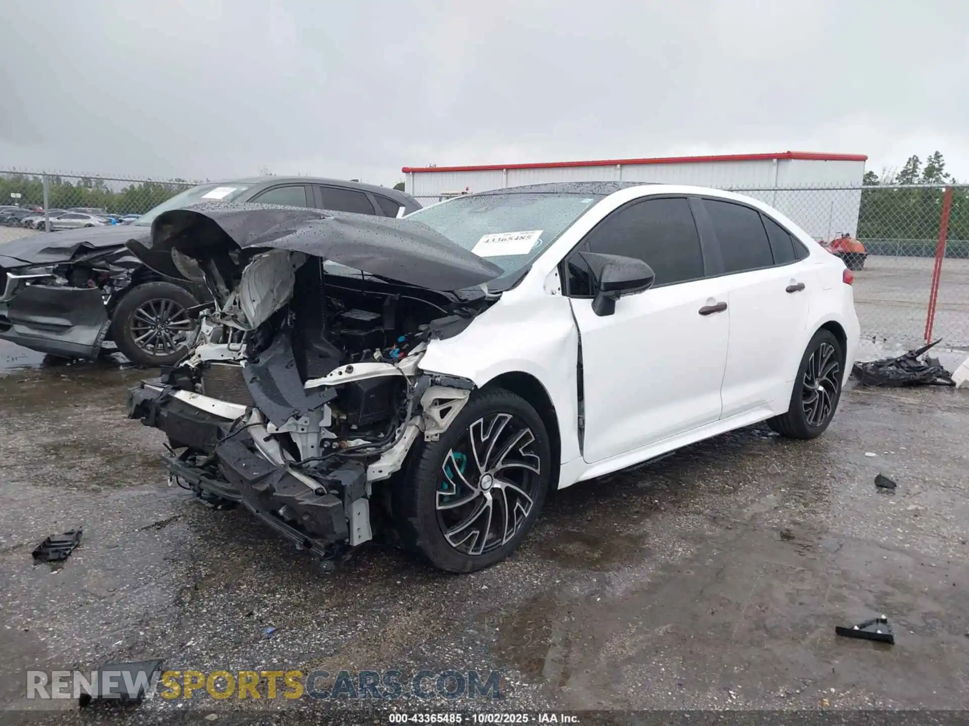 2 Photograph of a damaged car JTDEPMAE8MJ180668 TOYOTA COROLLA 2021
