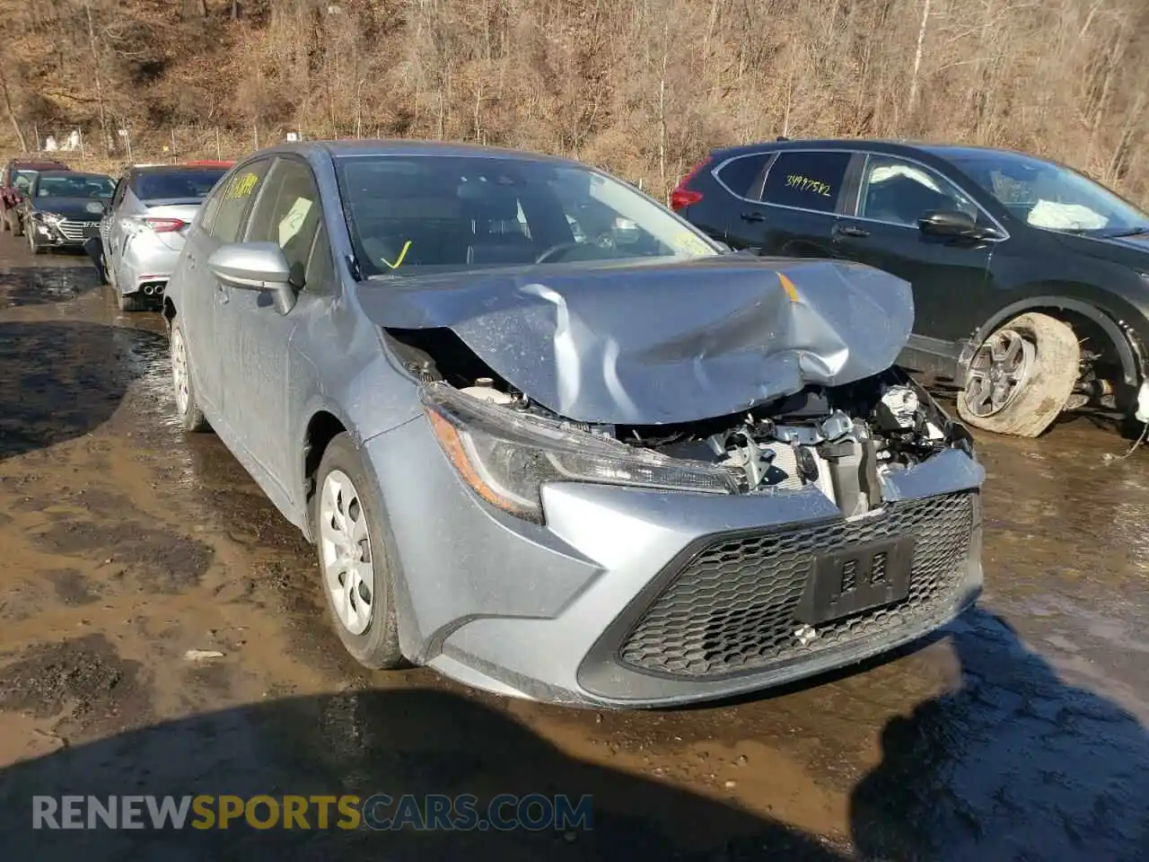 1 Photograph of a damaged car JTDEPMAE8MJ182243 TOYOTA COROLLA 2021