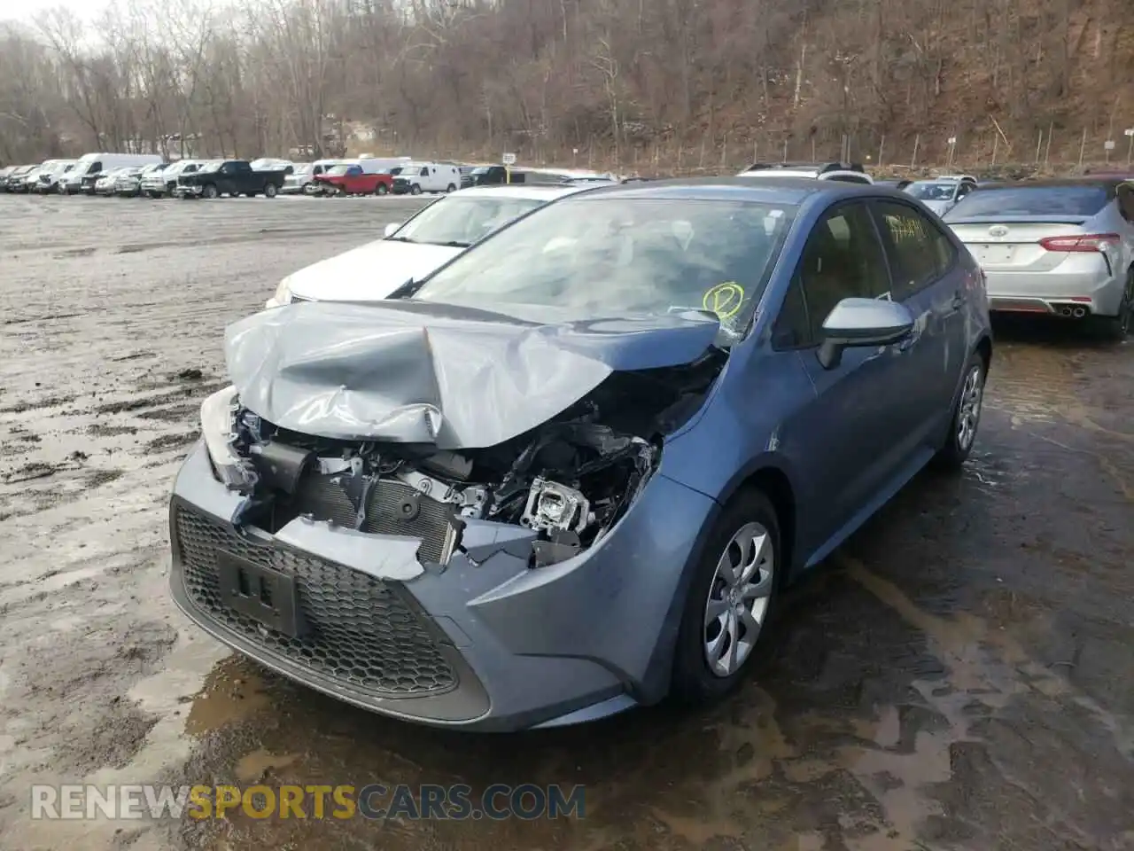 2 Photograph of a damaged car JTDEPMAE8MJ182243 TOYOTA COROLLA 2021