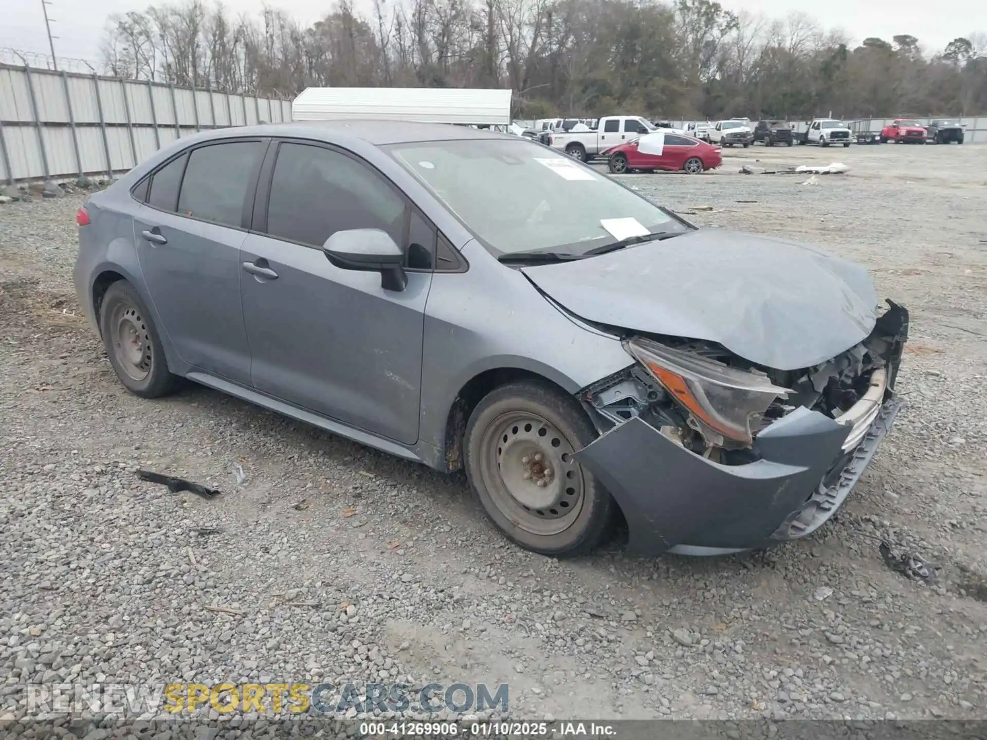 1 Photograph of a damaged car JTDEPMAE8MJ185725 TOYOTA COROLLA 2021