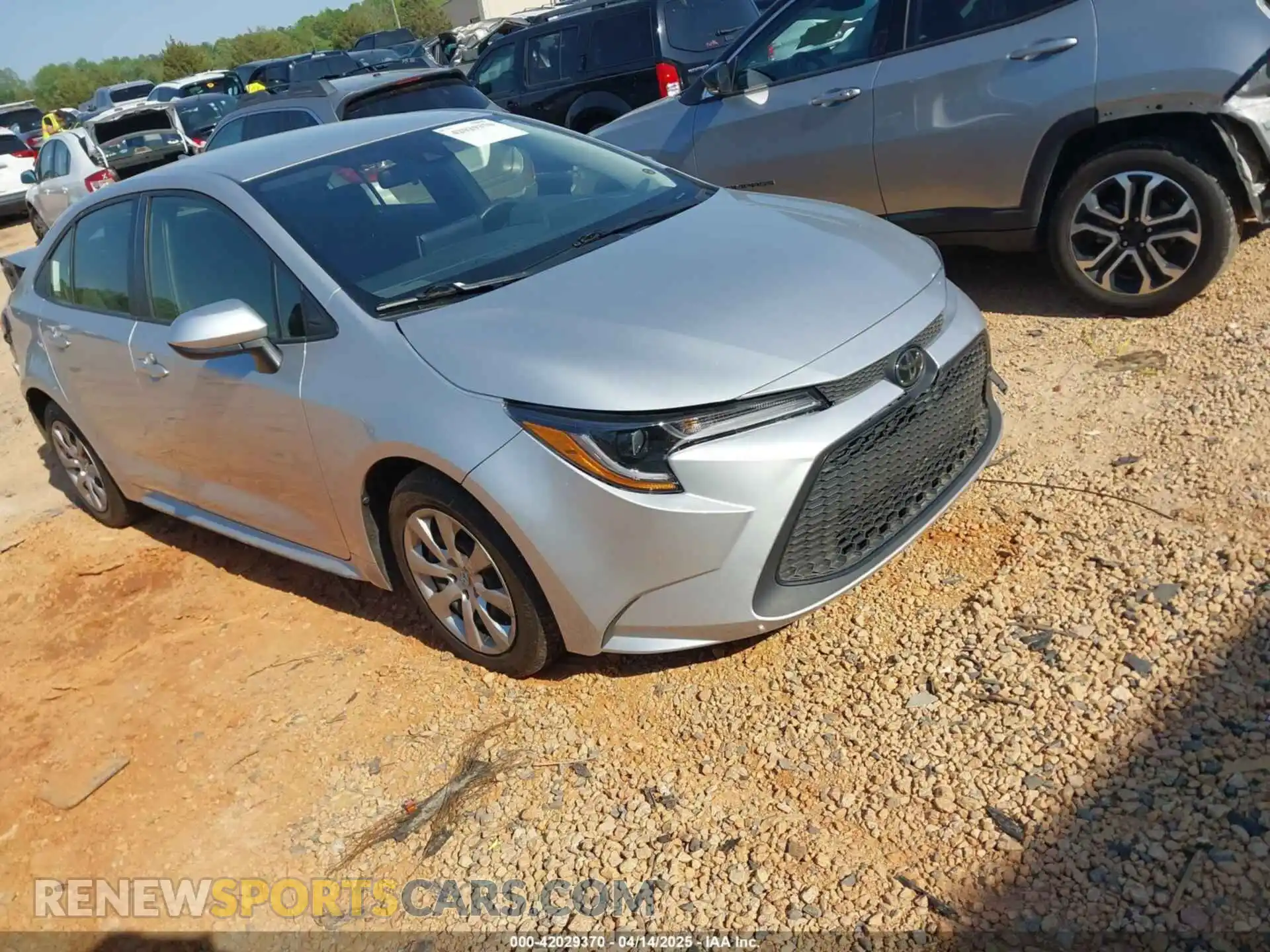 1 Photograph of a damaged car JTDEPMAE8MJ186700 TOYOTA COROLLA 2021