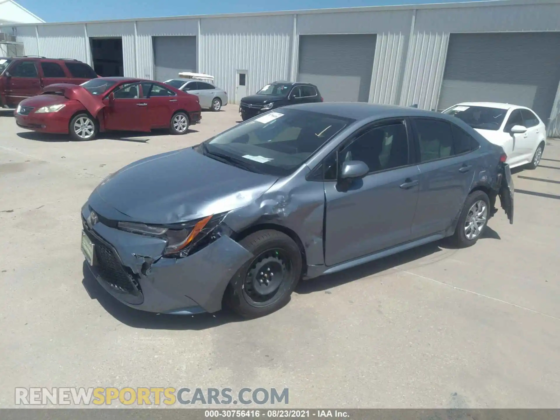 2 Photograph of a damaged car JTDEPMAE8MJ187653 TOYOTA COROLLA 2021