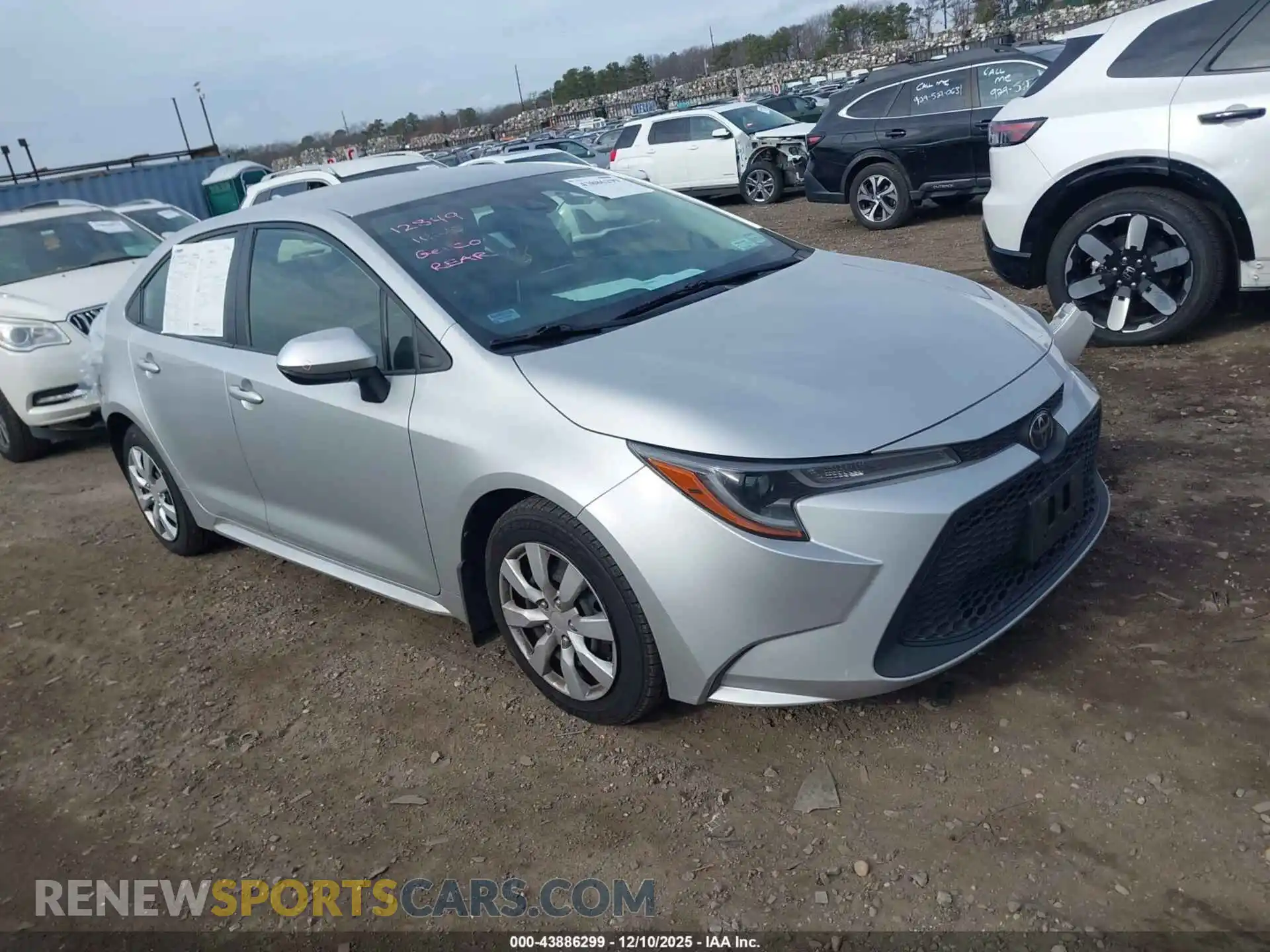 1 Photograph of a damaged car JTDEPMAE8MJ188852 TOYOTA COROLLA 2021