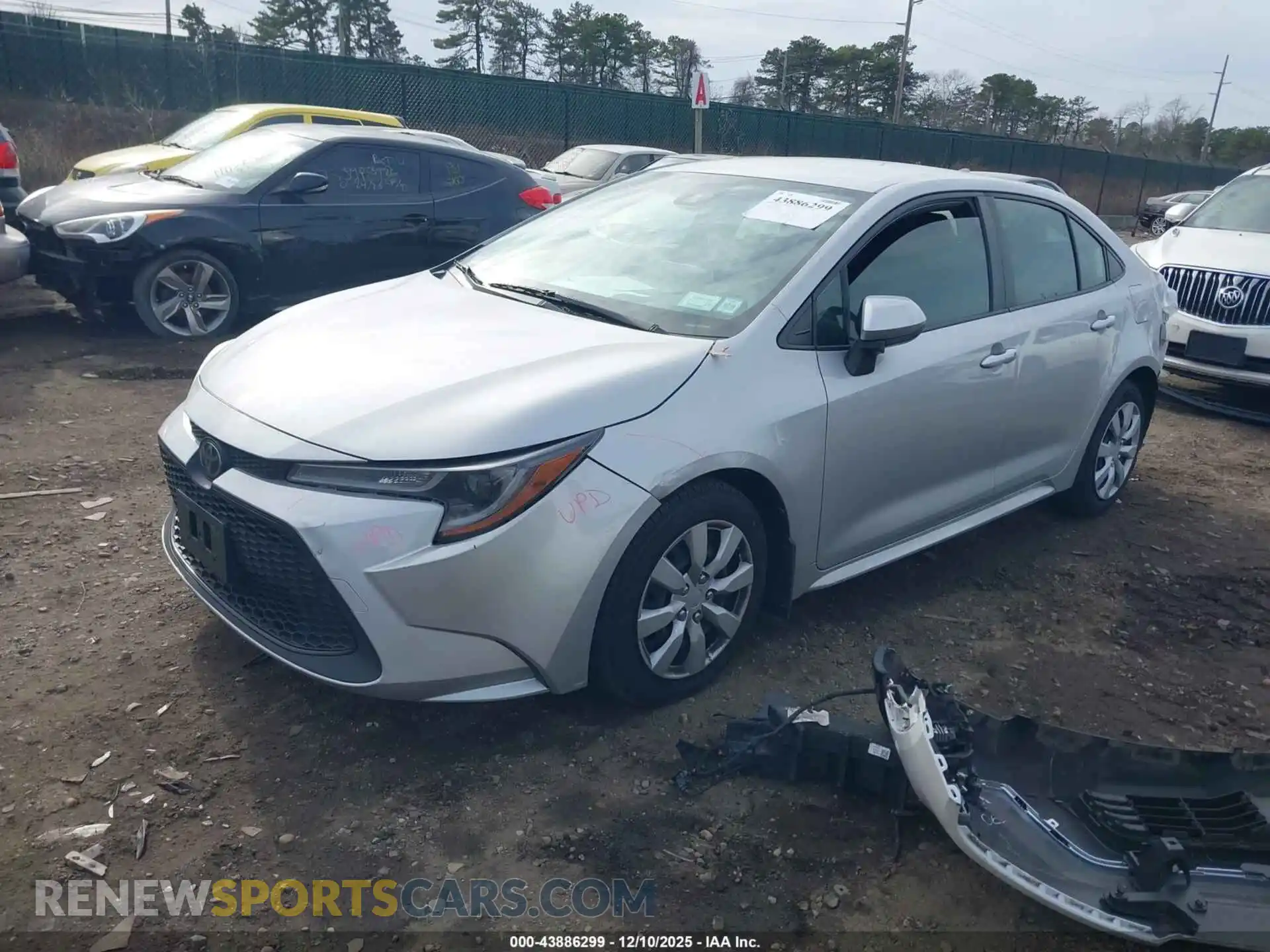 2 Photograph of a damaged car JTDEPMAE8MJ188852 TOYOTA COROLLA 2021