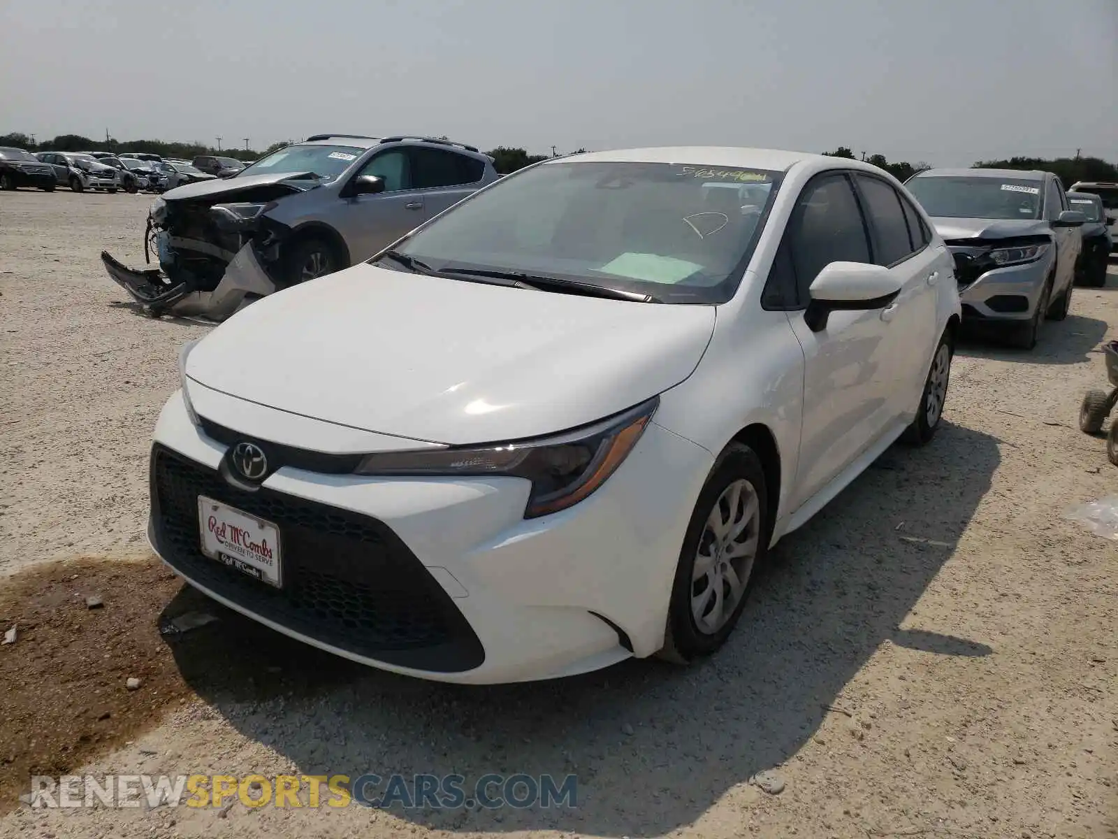 2 Photograph of a damaged car JTDEPMAE8MJ189032 TOYOTA COROLLA 2021