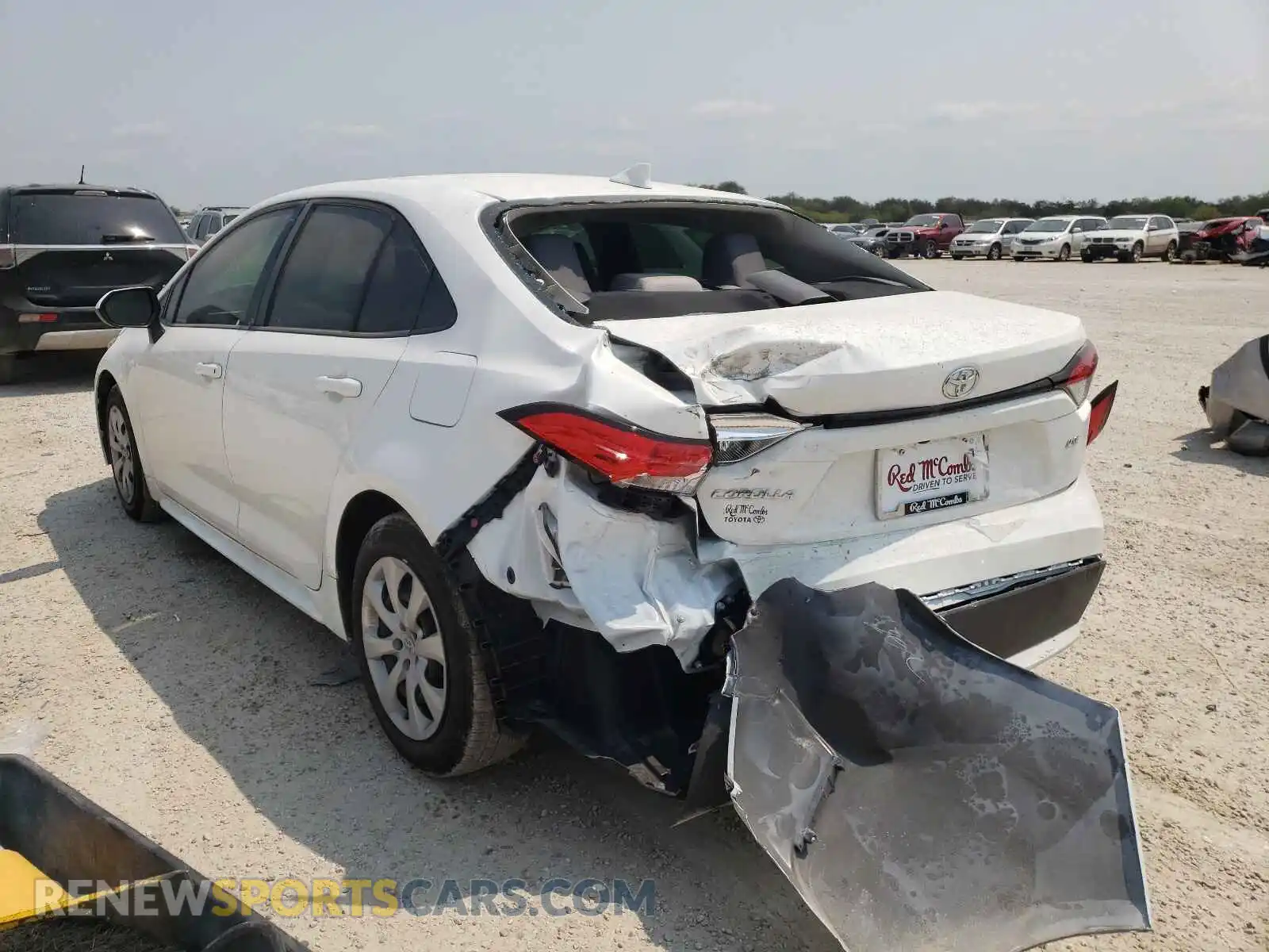 3 Photograph of a damaged car JTDEPMAE8MJ189032 TOYOTA COROLLA 2021