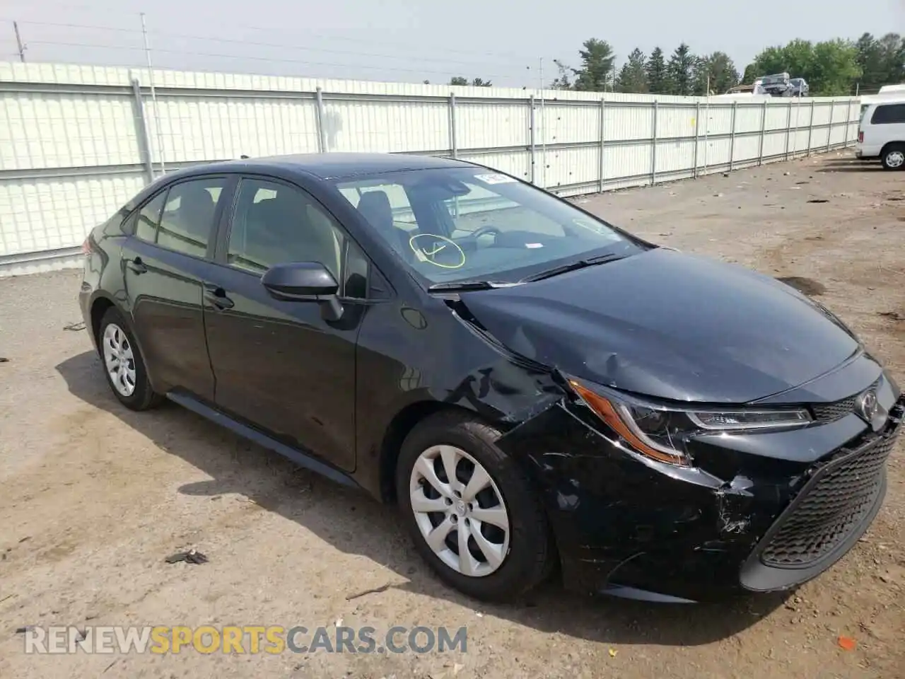 1 Photograph of a damaged car JTDEPMAE8MJ189354 TOYOTA COROLLA 2021