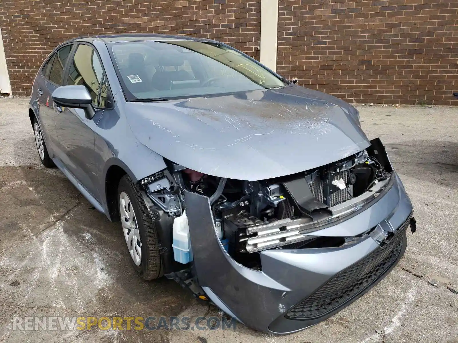 1 Photograph of a damaged car JTDEPMAE9MJ117661 TOYOTA COROLLA 2021