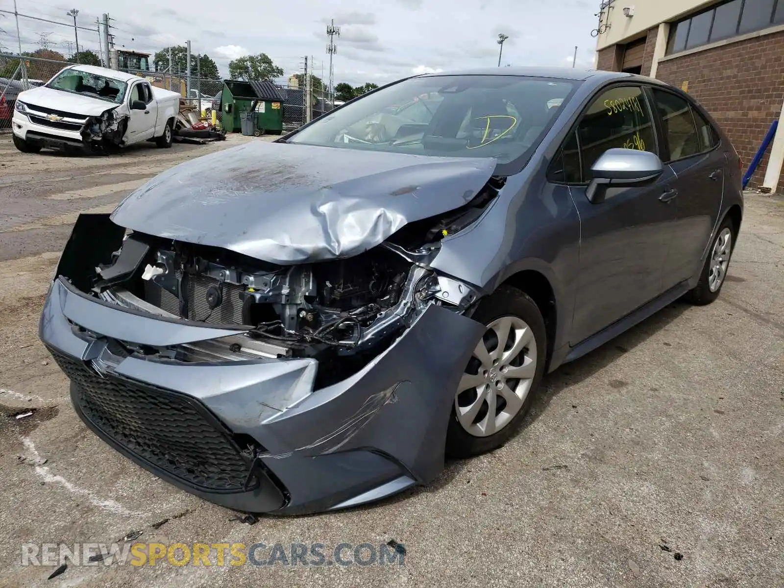2 Photograph of a damaged car JTDEPMAE9MJ117661 TOYOTA COROLLA 2021