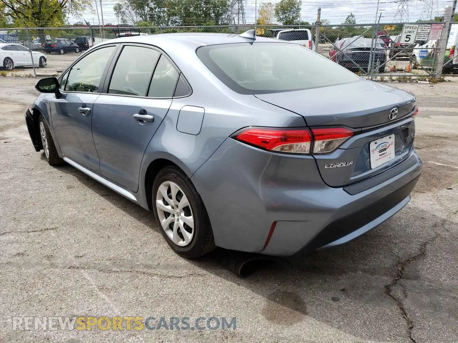 3 Photograph of a damaged car JTDEPMAE9MJ117661 TOYOTA COROLLA 2021