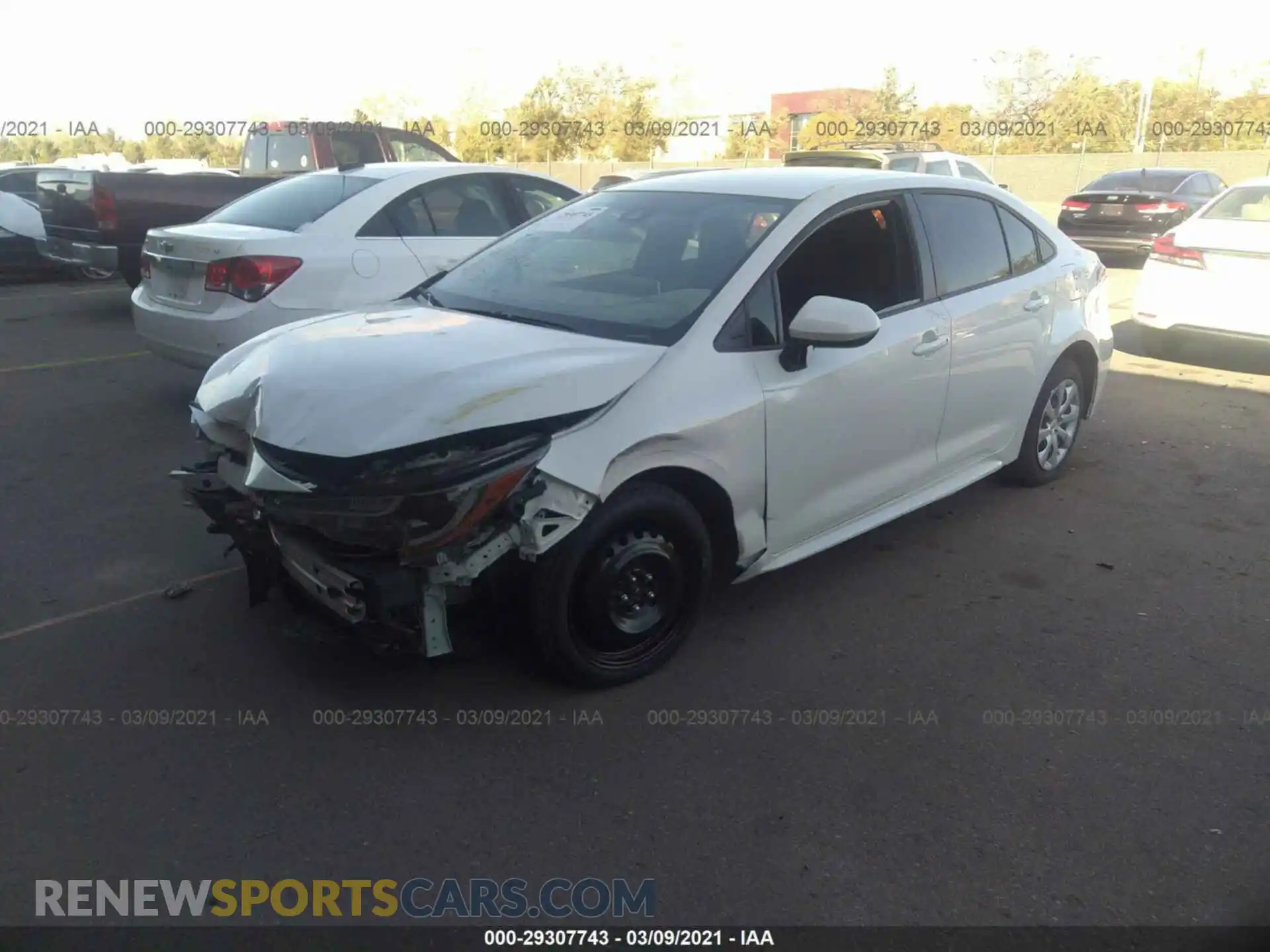2 Photograph of a damaged car JTDEPMAE9MJ118311 TOYOTA COROLLA 2021