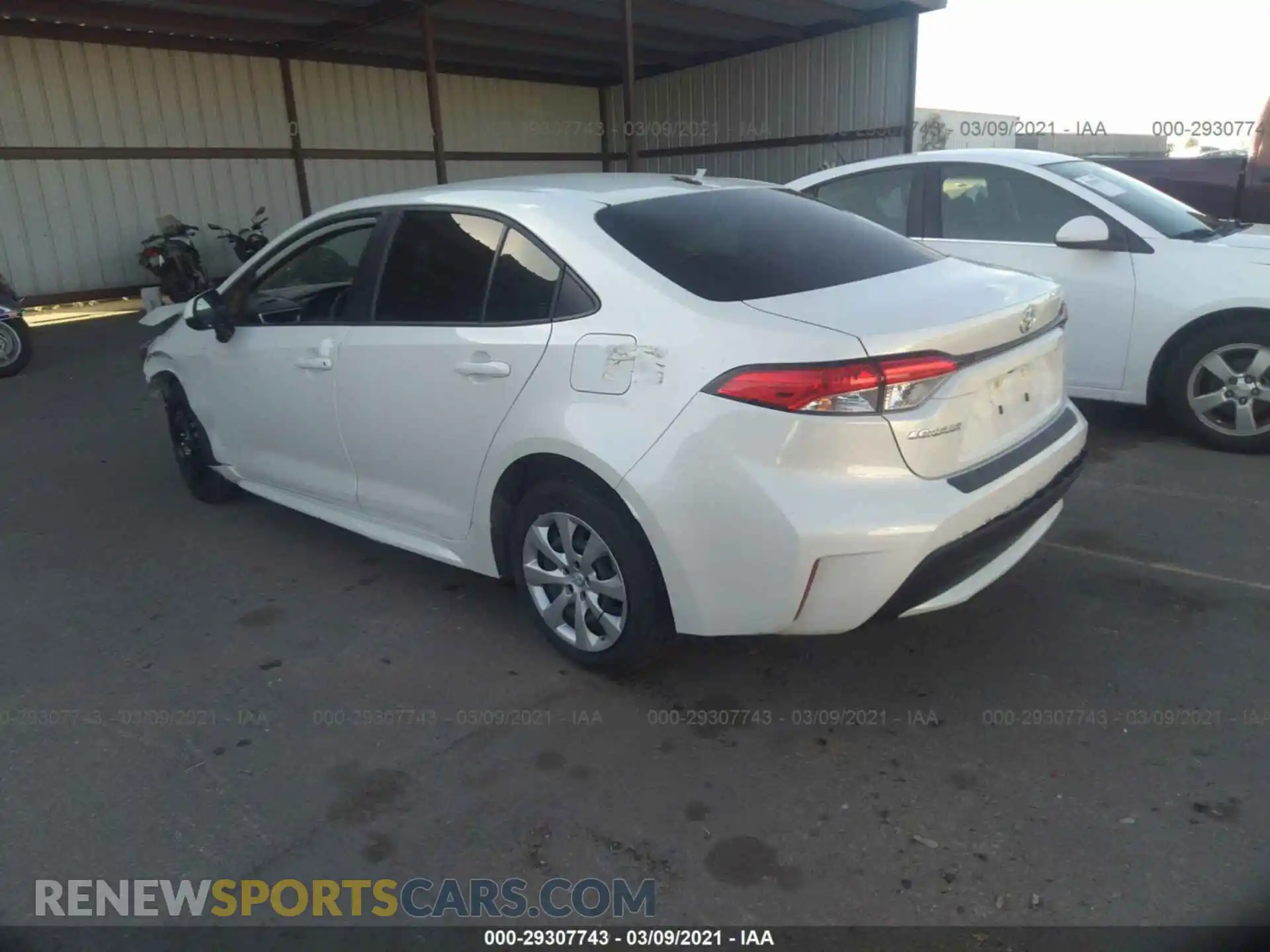 3 Photograph of a damaged car JTDEPMAE9MJ118311 TOYOTA COROLLA 2021