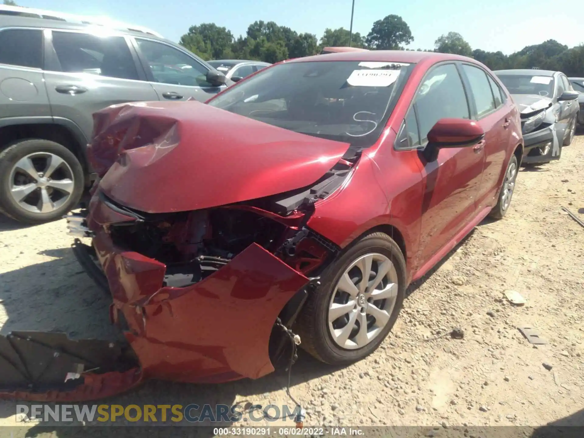 2 Photograph of a damaged car JTDEPMAE9MJ118812 TOYOTA COROLLA 2021