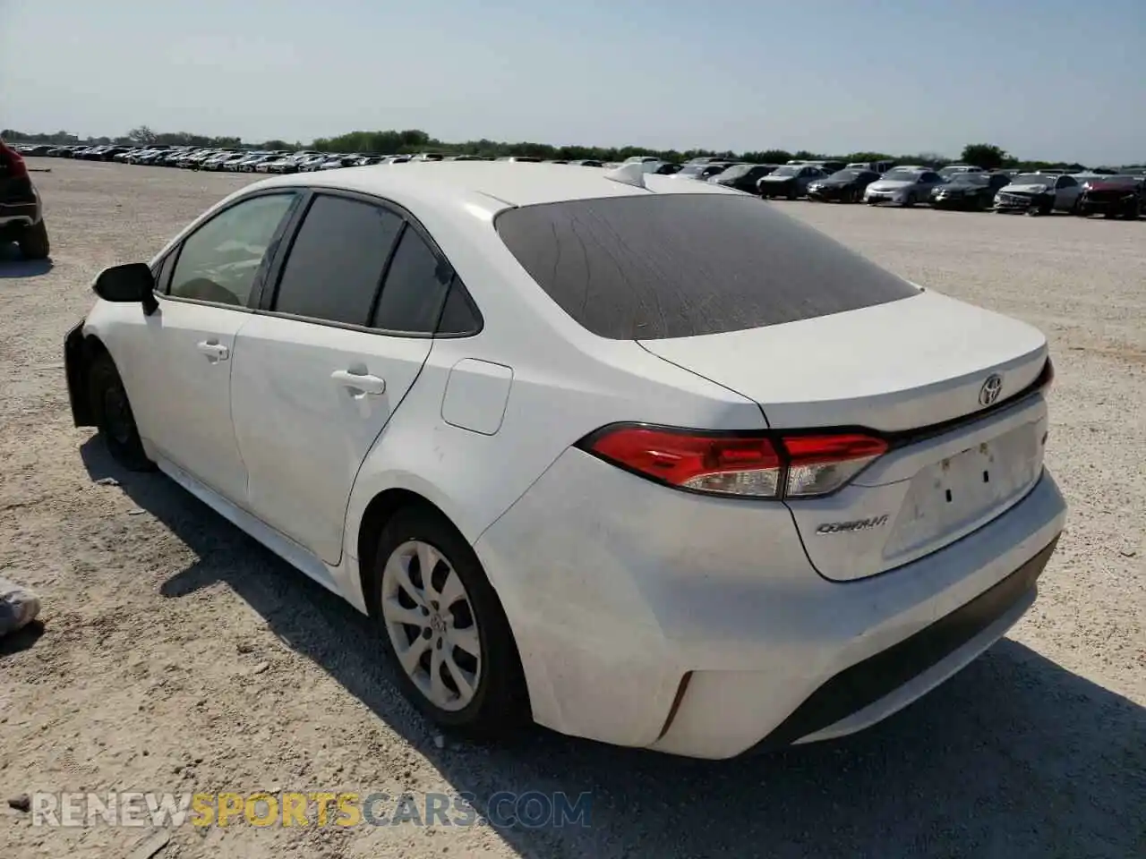 3 fotografías del automóvil dañado JTDEPMAE9MJ119099 TOYOTA COROLLA 2021