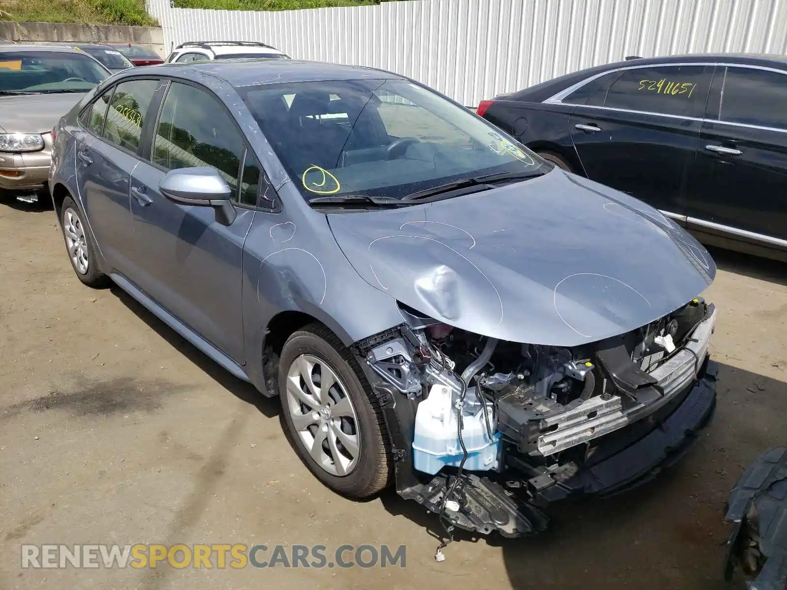 1 fotografías del automóvil dañado JTDEPMAE9MJ120463 TOYOTA COROLLA 2021