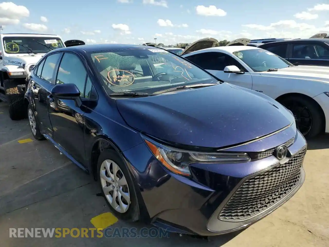1 Photograph of a damaged car JTDEPMAE9MJ120592 TOYOTA COROLLA 2021