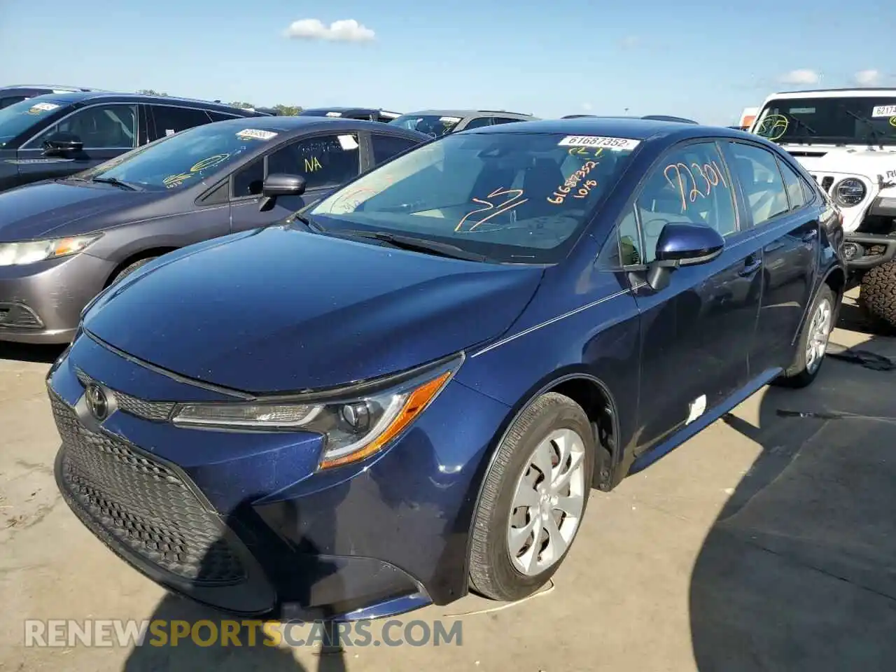 2 Photograph of a damaged car JTDEPMAE9MJ120592 TOYOTA COROLLA 2021