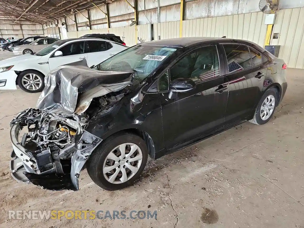 1 Photograph of a damaged car JTDEPMAE9MJ125341 TOYOTA COROLLA 2021