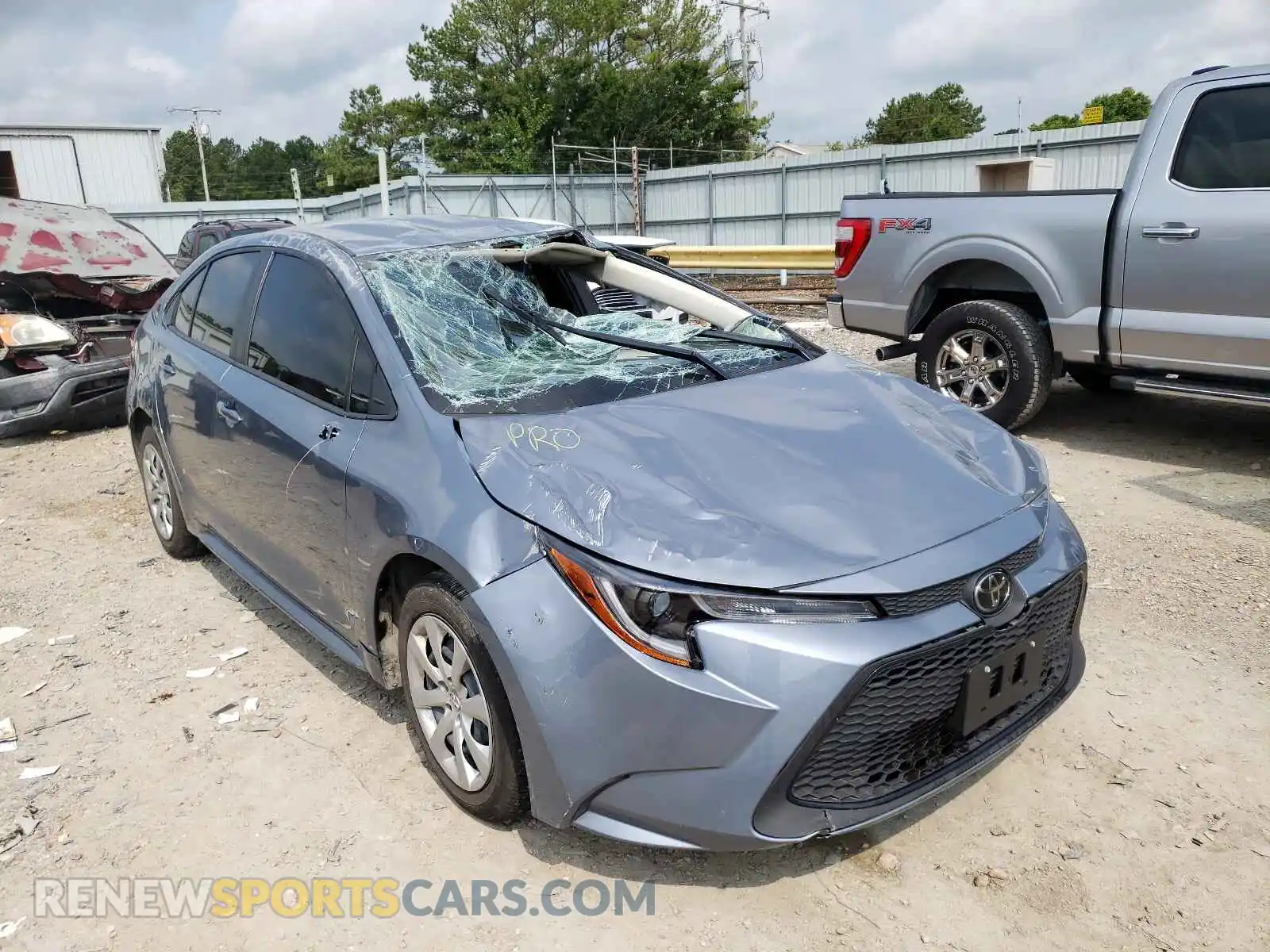 1 Photograph of a damaged car JTDEPMAE9MJ127526 TOYOTA COROLLA 2021