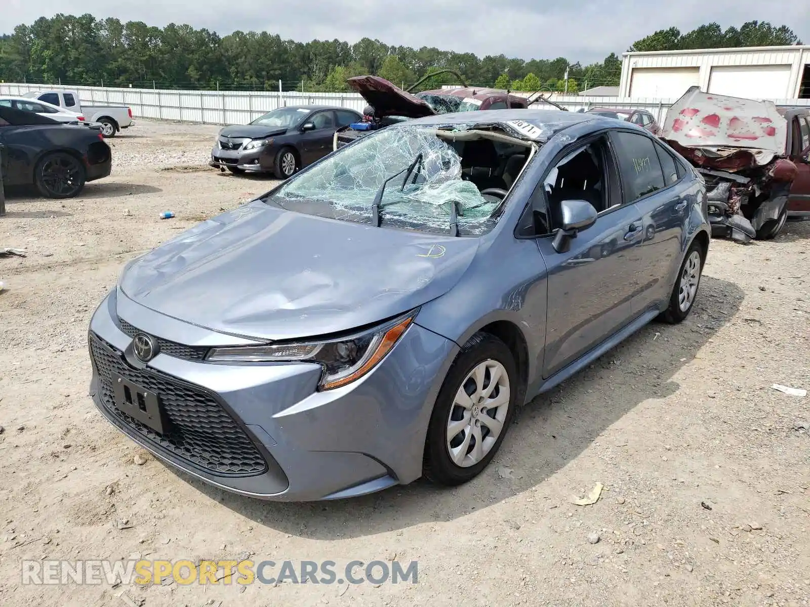 2 Photograph of a damaged car JTDEPMAE9MJ127526 TOYOTA COROLLA 2021