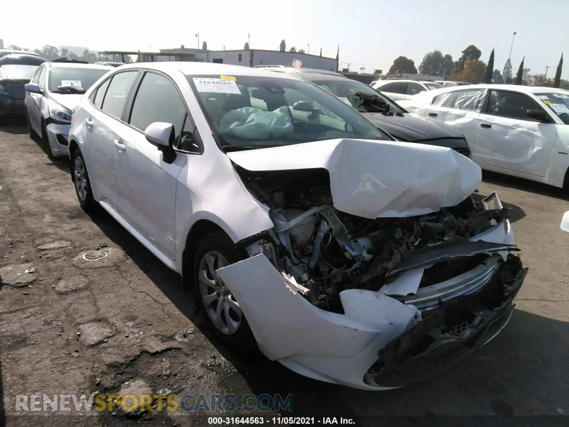 1 Photograph of a damaged car JTDEPMAE9MJ127977 TOYOTA COROLLA 2021