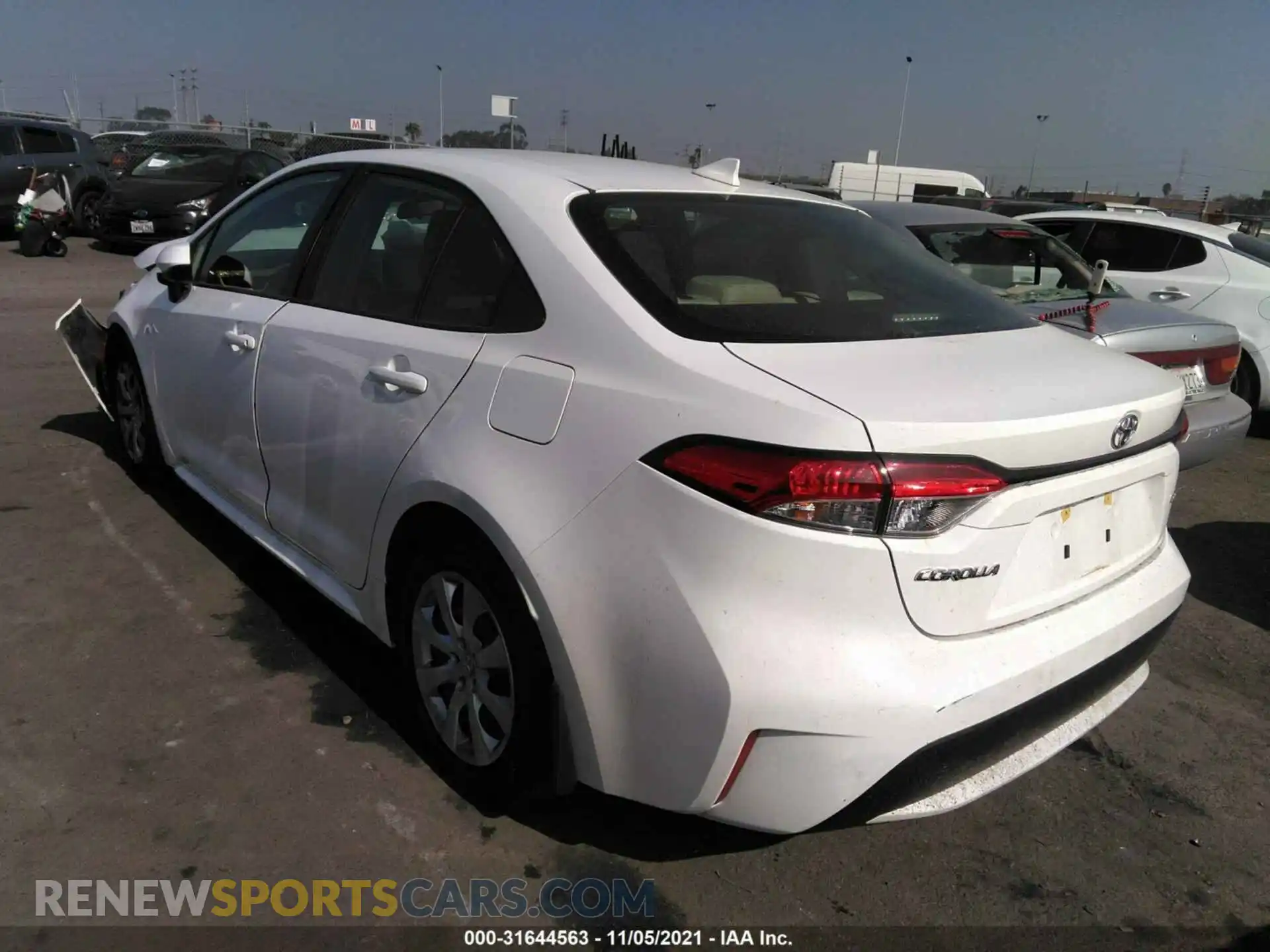 3 Photograph of a damaged car JTDEPMAE9MJ127977 TOYOTA COROLLA 2021