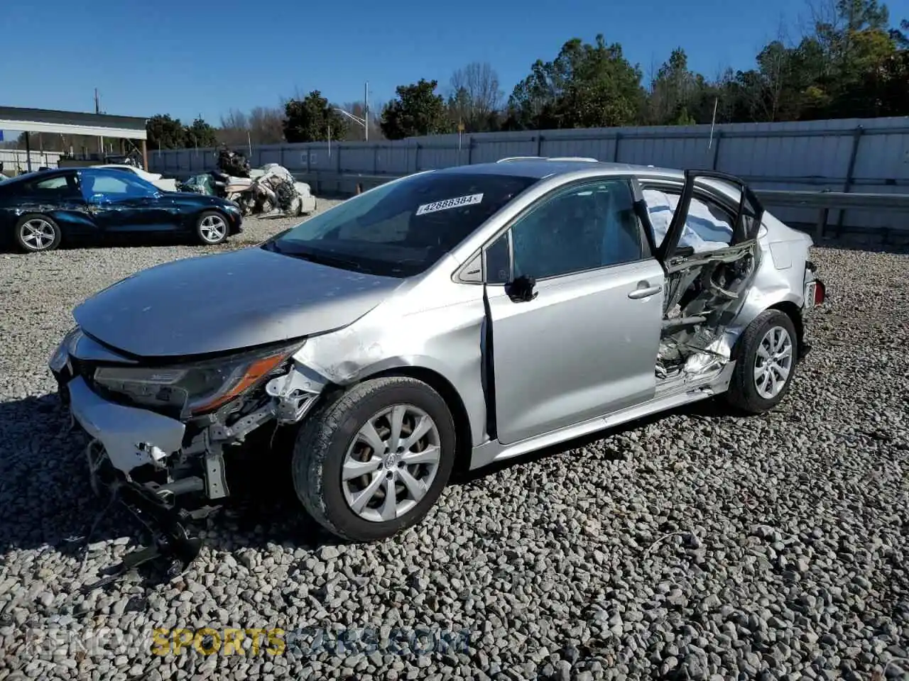 1 Photograph of a damaged car JTDEPMAE9MJ128630 TOYOTA COROLLA 2021