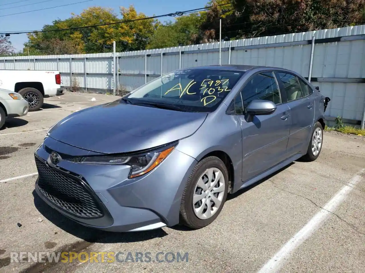 2 Фотография поврежденного автомобиля JTDEPMAE9MJ128790 TOYOTA COROLLA 2021