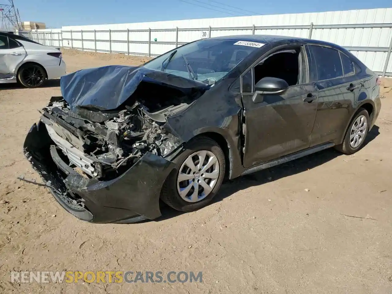 1 Photograph of a damaged car JTDEPMAE9MJ130815 TOYOTA COROLLA 2021