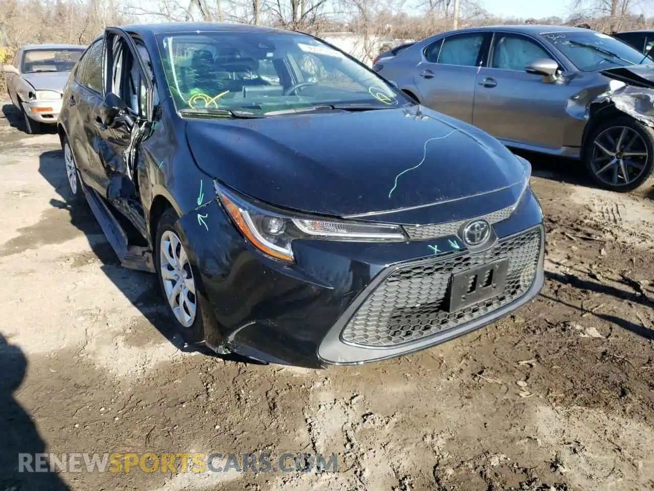 1 Photograph of a damaged car JTDEPMAE9MJ131365 TOYOTA COROLLA 2021