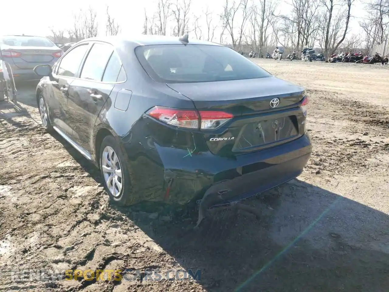3 Photograph of a damaged car JTDEPMAE9MJ131365 TOYOTA COROLLA 2021