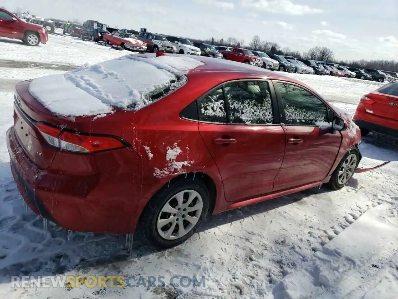 3 Photograph of a damaged car JTDEPMAE9MJ133245 TOYOTA COROLLA 2021