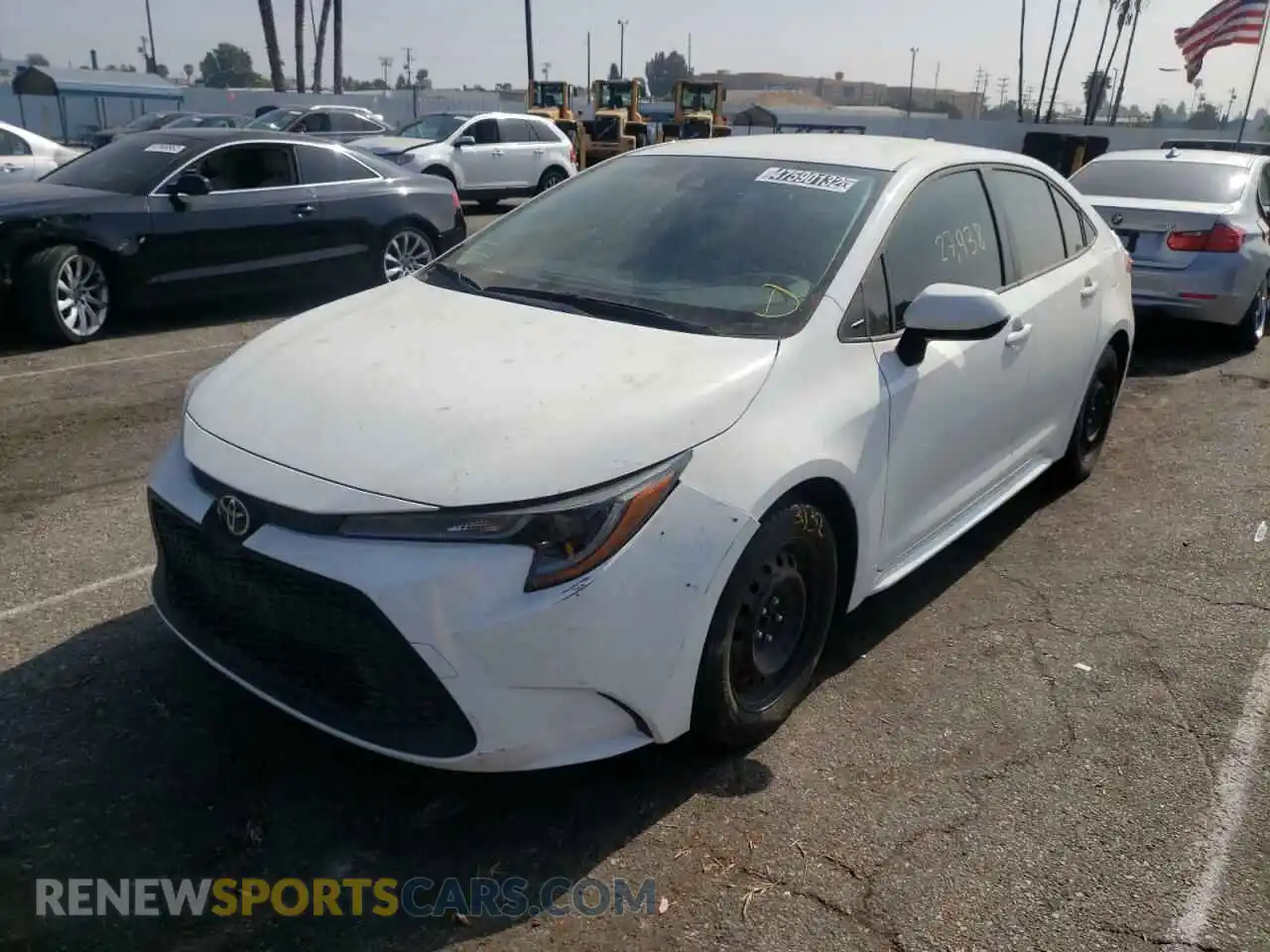 2 Photograph of a damaged car JTDEPMAE9MJ134198 TOYOTA COROLLA 2021